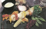 brochette de poissons et st jaques